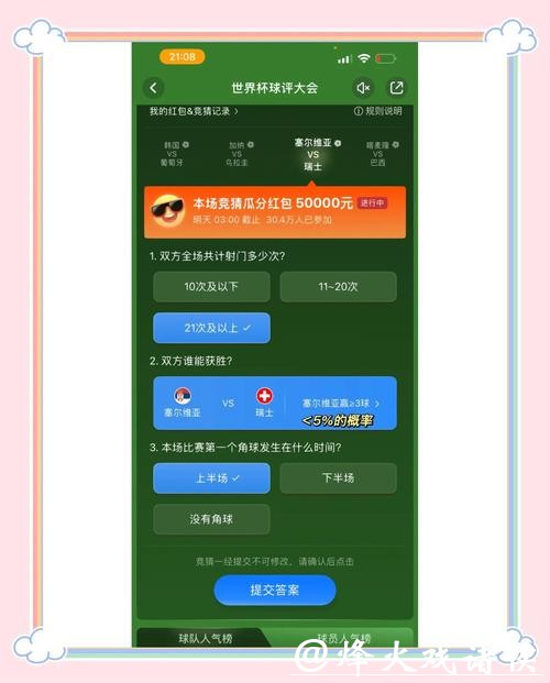 世界杯竞猜平台：如何参与并提早兑现奖金